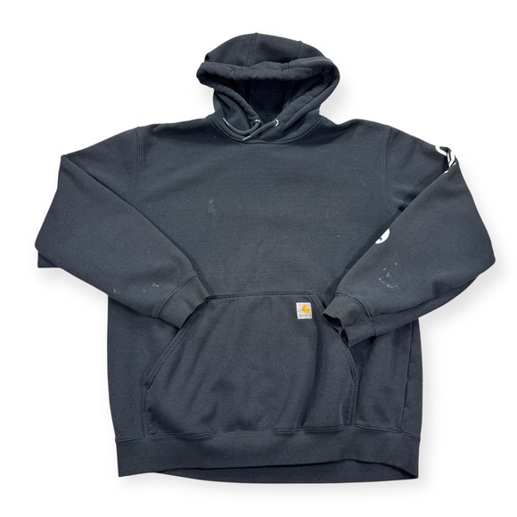 Carhartt Sweatshirt Men's XL Black Hoodie Workwear Outdoors Grunge K288 - Picture 1 of 6